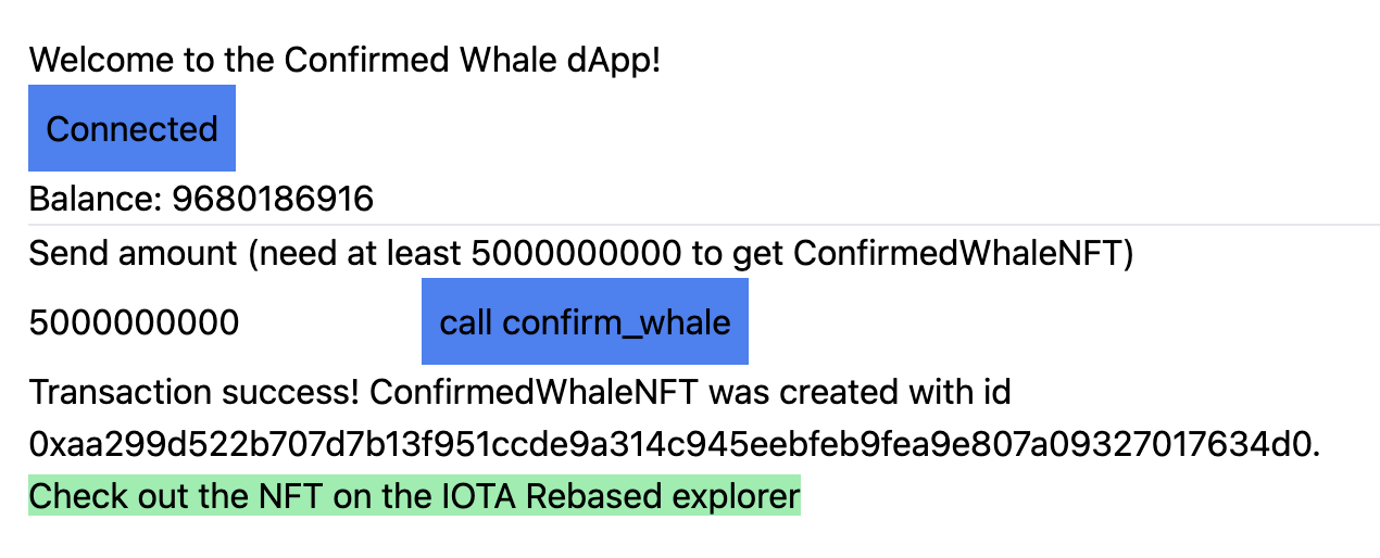 ConfirmedWhaleNFT Frontend